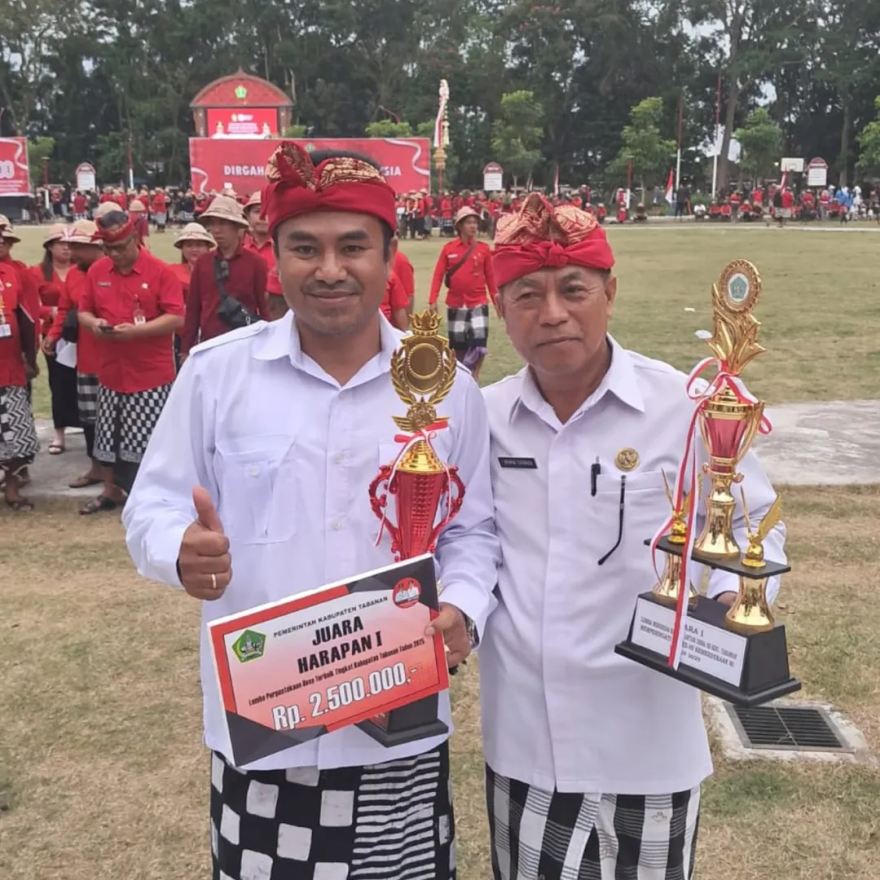 Perpustakaan Desa Kukuh Raih Juara Harapan I Lomba Perpustakaan Desa Terbaik Tabanan