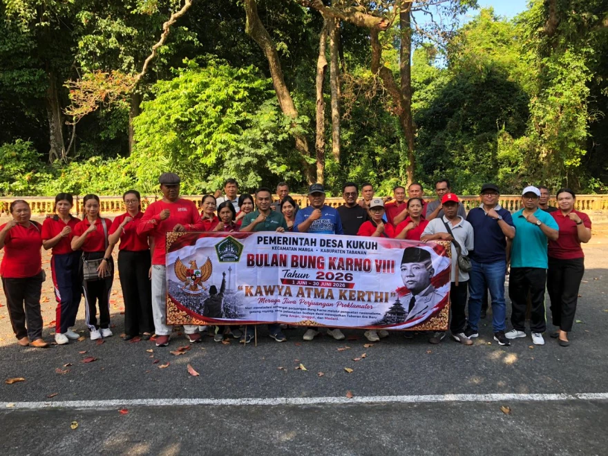 Dalam Rangka Bulan Bung Karno VIII Tahun 2026, Desa Kukuh Laksanakan Kegiatan Gotong Royong Kebersihan Lingkungan di DTW Alas Kedaton